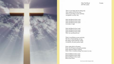 Only The Blood (Of The Lamb) - Lyrics from the Everlasting Love Album