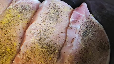 Porkchops Slow Cooked in Crockpot