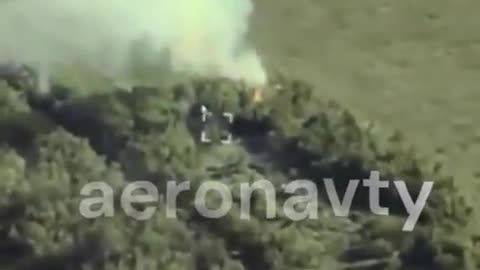 🔥🎥 Ukraine Russia War | Ukrainian Aeronavty Drone Attacks Russian Msta-S Howitzer in Donetsk | RCF