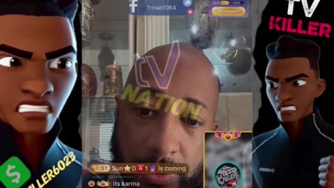 TRINA B TELLS MESSY CALLER HIS SCARED OF TOMIKAY MESSY CALLER JUMPS IN HIS BOX