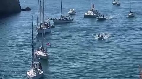 The Sumud flotilla is on route to Gaza - with more joining the mission tomorrow ✊🇵🇸