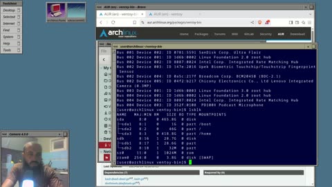 Ventoy setup on arch Linux fron the AUR