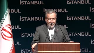 Iran strongly condemns U.S. attacks says FM in Istanbul