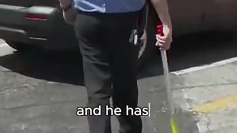 If this man marks your vehicle, you'd best move quickly