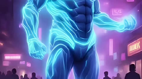 Farewell greetings from electric human