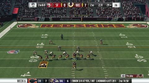 1966 REDSKINS VS MADDEN 18 - WEEK 6 49ERS