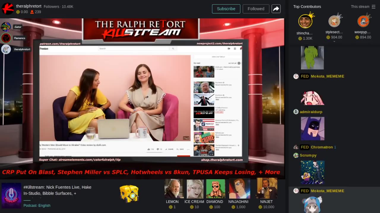 2019-11-12 - CRP Put on Blast, Stephen Miller vs SPLC, Hotwheels vs 8kun, TPUSA