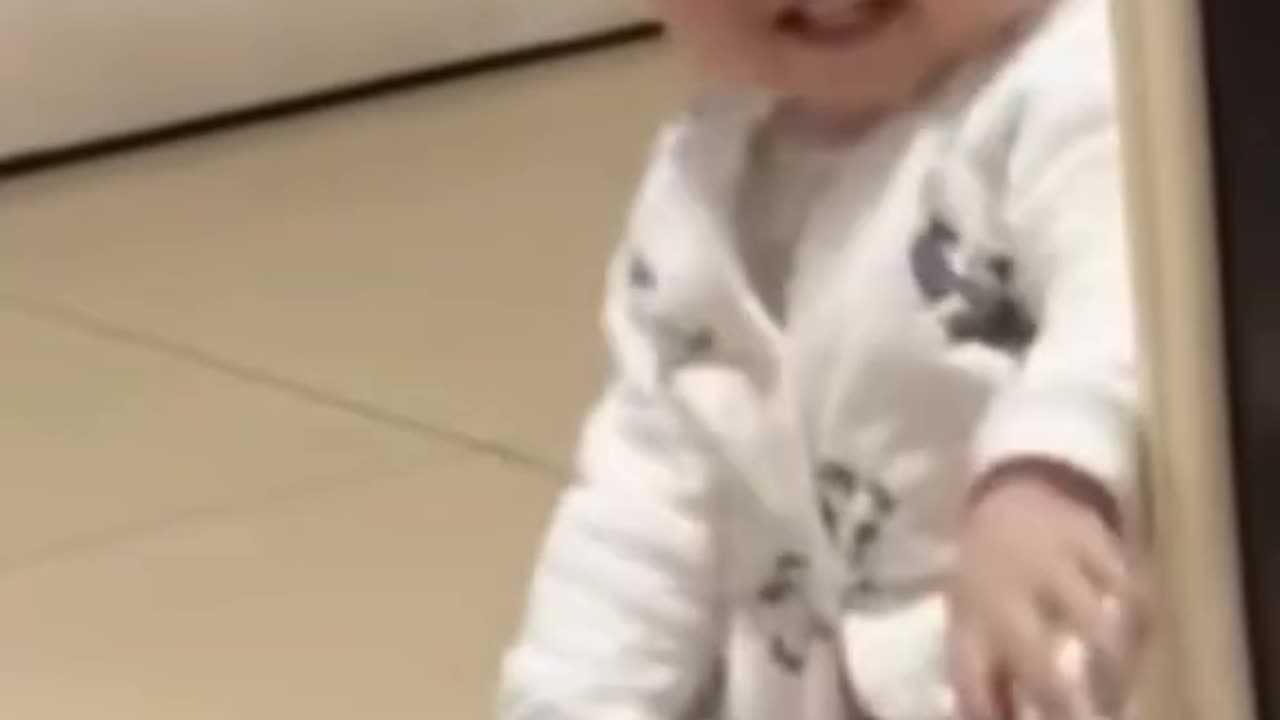 smile of a cute baby