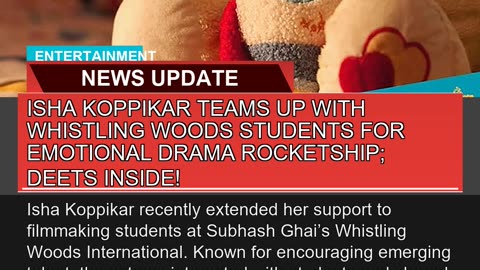 Isha Koppikar Teams up with Whistling Woods Studen
