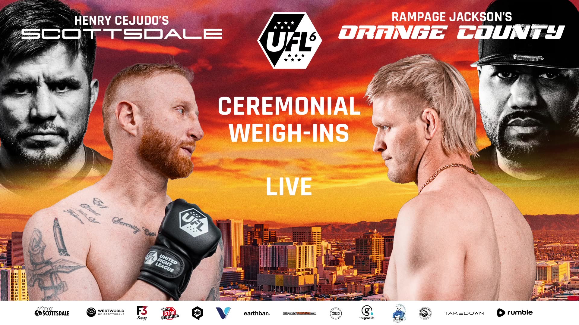 UFL 6 Ceremonial Weigh-ins