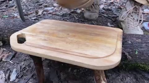 Cooking cheese burger in nature🍔