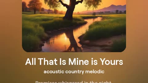 All That Is Mine is Yours