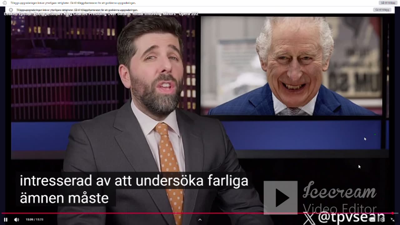 Kung Charles var också på Epsteins ö