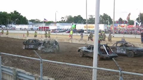 JULY 9 2016 Clinton County Demolition Derby Pt.1