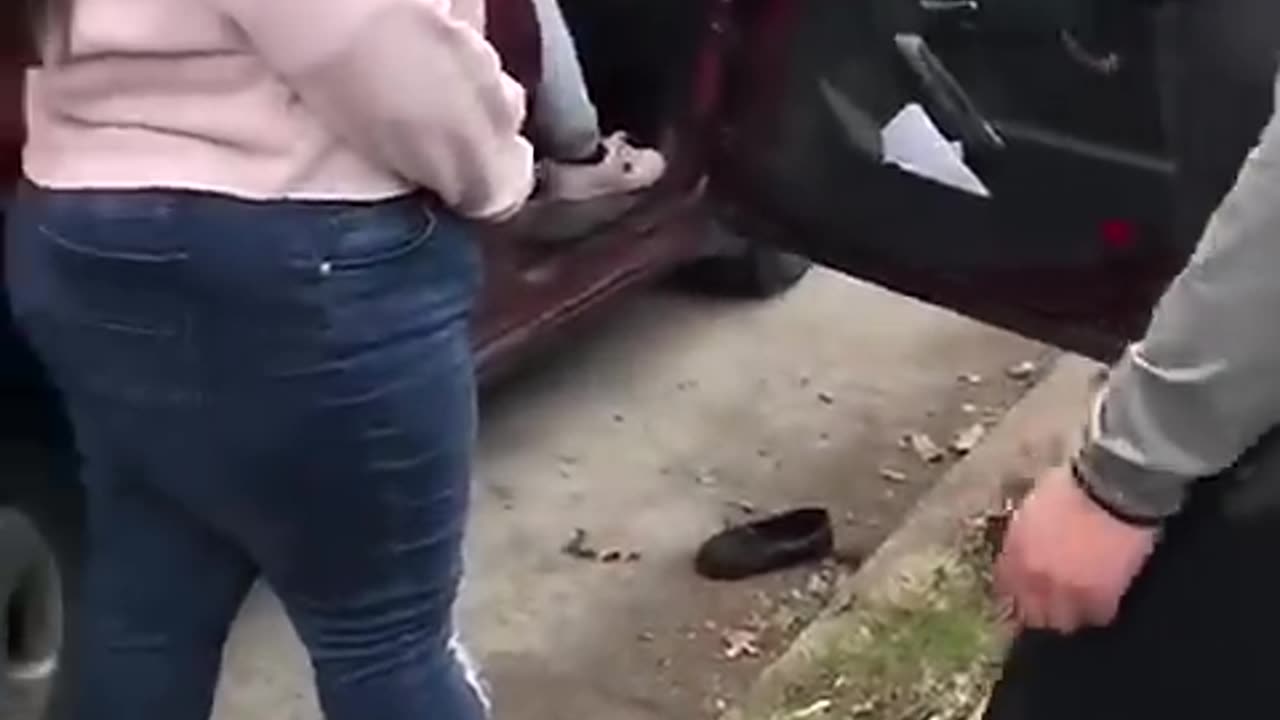 Group Of Young Latino Women Fight Over A Loaf Of Bread