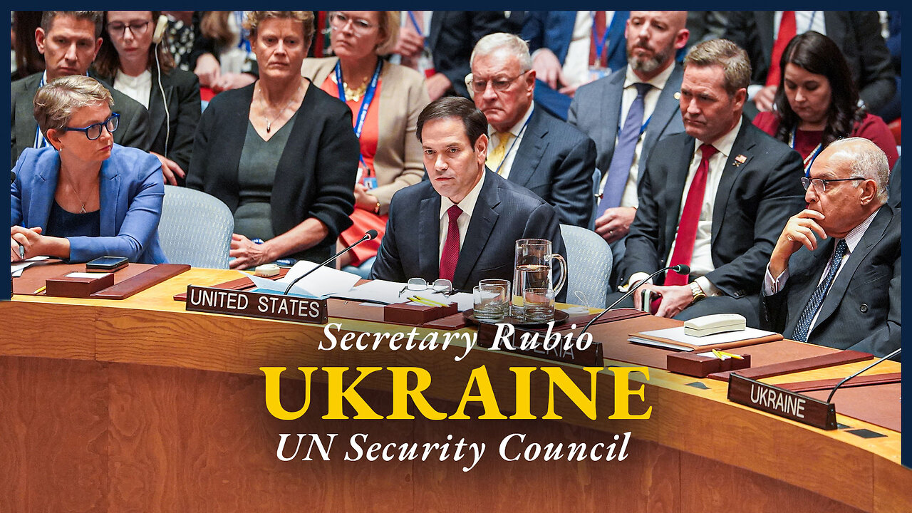 Secretary Rubio participates in a UN Security Council Ministerial Meeting on Ukraine