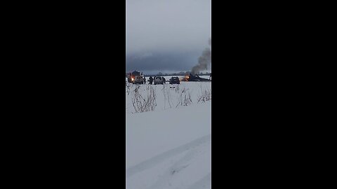 🚁🔥 Russian Mi-28, video from the crash site