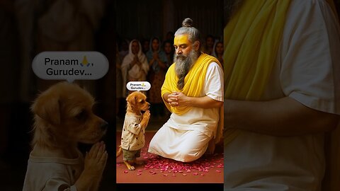 Pujya shri Premanand ji maharaj and puppy | Puppy met gurudev