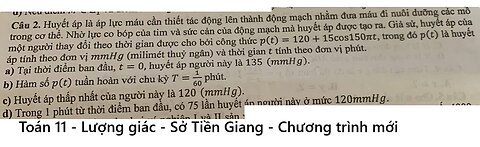 Sở Tiền Giang: Huyết áp là áp lực máu cần thiết tác động lên thành động mạch nhằm đưa máu