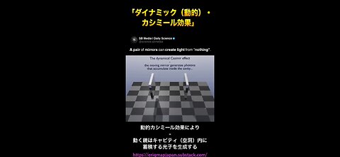 「ダイナミック（動的）・カシミール効果」