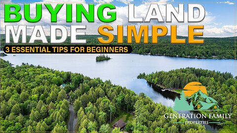💰Buying Land Made Simple: 3 Essential Tips for Beginners💰
