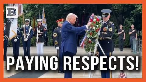 Paying Respects! President Trump Lays Wreath on Tomb of the Unknown Solder