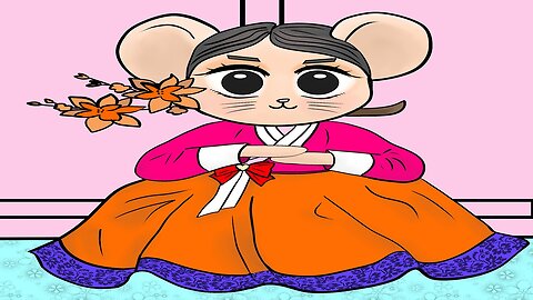 Fantastic kawaii rat coloring book for age 8 to 18
