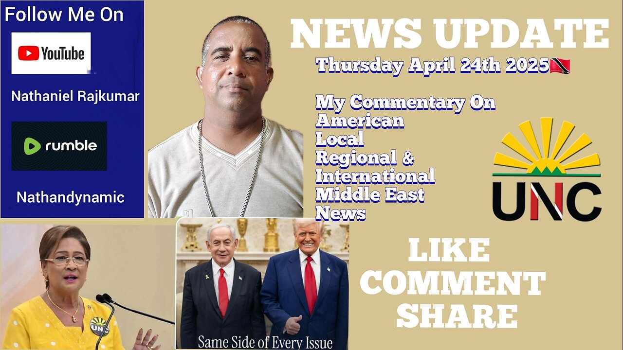 News Update Trinidad & Tobago Thursday April 24th 2025 Part 1
