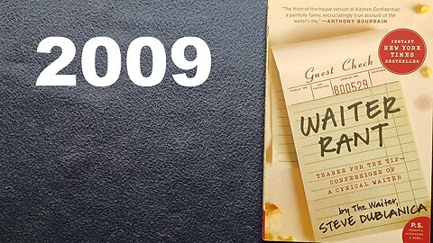 WAITER RANT, THANKS FOR THE TIP - CONFESSIONS OF A CYNICAL WAITER, The Waiter, STEVE DUBLANICA, 2009