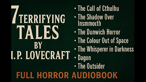 7 Terrifying Tales by H.P. Lovecraft | Full Horror Audiobook