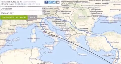 The 1500 Mile Tunnel From The Vatican To Jerusalem