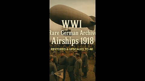 High Above the Front: WW1 German Zeppelin Archive Restored in 4K! 🚁✨