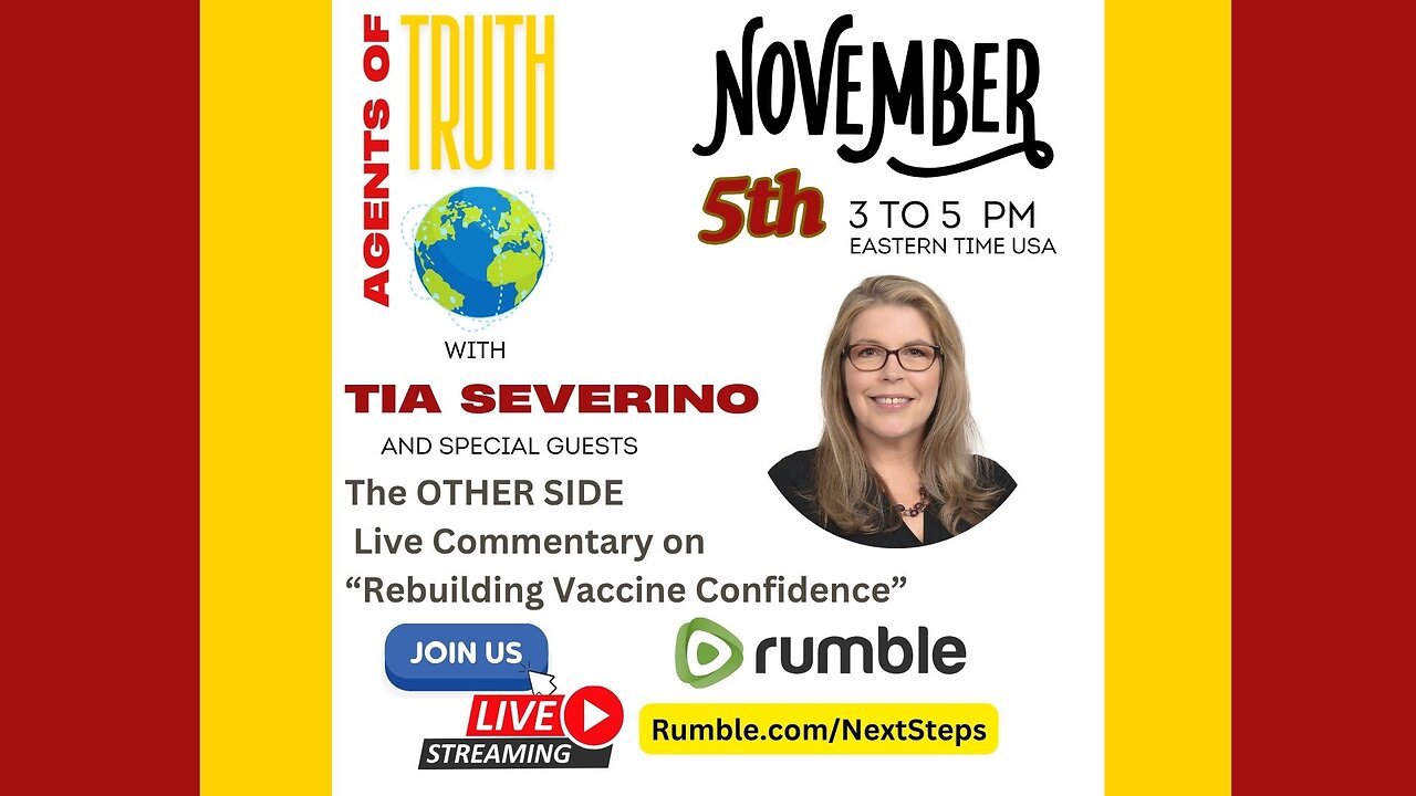 The Other Side - Live Commentary on "Rebuilding Vaccine Confidence"