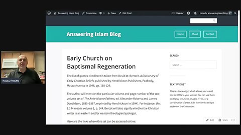 CALVINIST TO CATHOLIC THE TRANSITION AFTER STUDYING THE CHURCH FATHERS: BAPTISMAL REGENERATION: