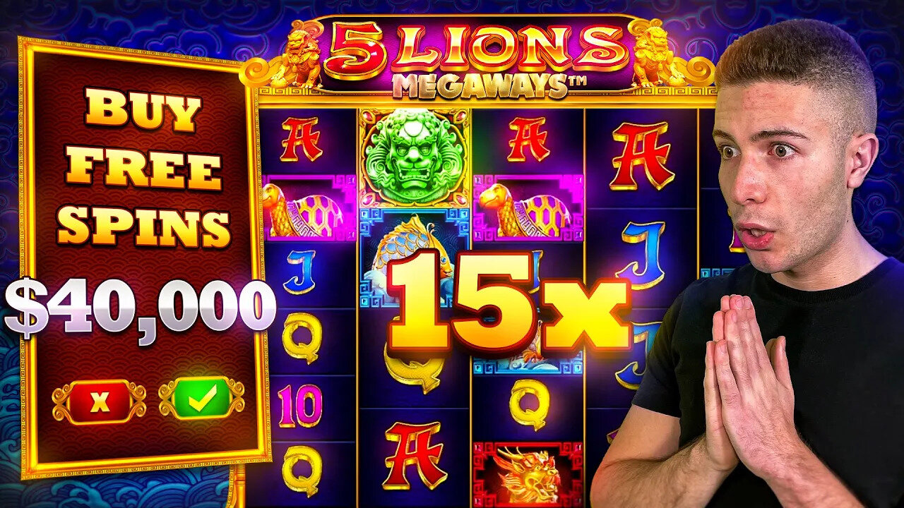 $40,000 Bonus Buy on 5 LIONS MEGAWAYS 🏮 (40K Bonus Buy Series #28)