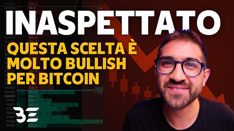 🚨 TUTTI LO VOGLIONO, MA NON LO DICONO || QUESTA SCELTA È BULLISH PER BITCOIN