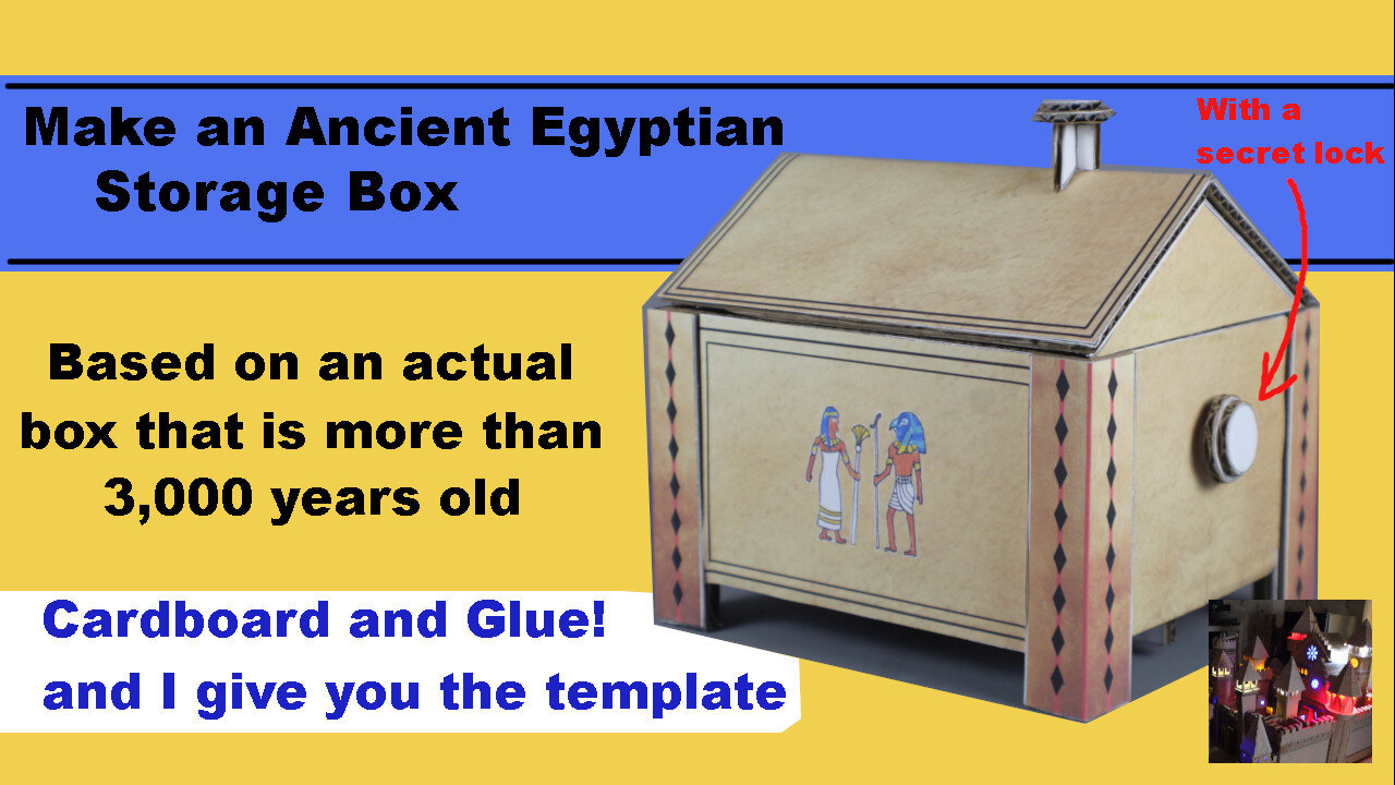 Make an ancient Egyptian storage box based on a real one - The Box of Perpauty