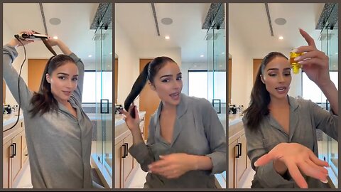 Get Olivia Culpo’s Glossy Hair Routine