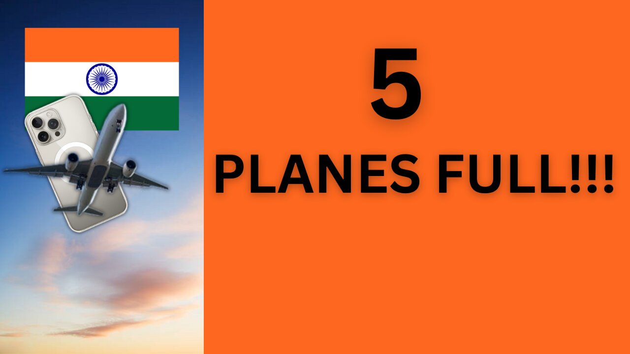 Apple ships 5 planes full of iPhones from India to US to avoid Tariffs