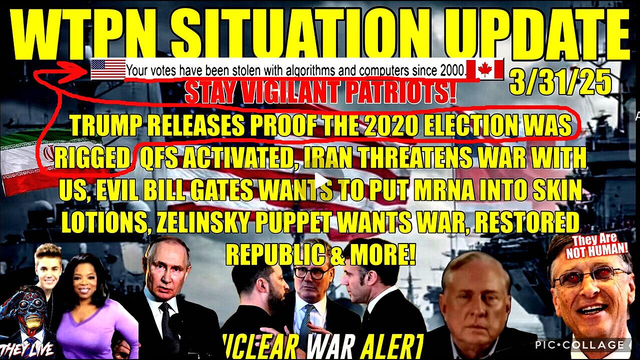 QFS activated, Trump has proof 2020 was stolen, Iran threats, Zelinsky w/NATO & more.