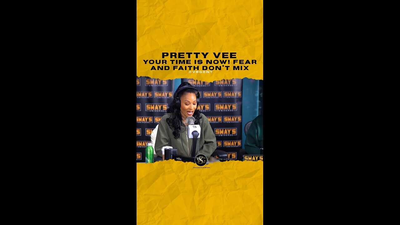 @yesimprettyvee Your time is now! Fear and faith don’t mix
