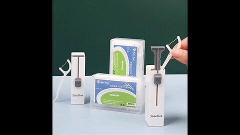 Reusable Automatic Dental Flosser Picks Storage Box, with Flosser Refills