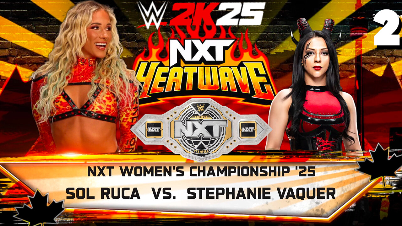 WWE 2K25 NXT Championship - Sol Ruca vs Stephanie Vaquer.
