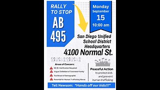 Eye of the STORM LIVE-> Rally and Press Conference to STOP AB495 SDUSD