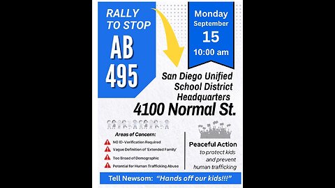 Eye of the STORM LIVE-> Rally and Press Conference to STOP AB495 SDUSD