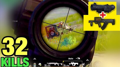 CHALLENGE - GROZA + FULL 6x SCOPE | 32 KILLS SOLO VS SQUAD | PUBG MOBILE TACAZ