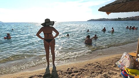 🇬🇷 Fantastic Day at Marmaras Beach 🏖 Halkidiki beach walk