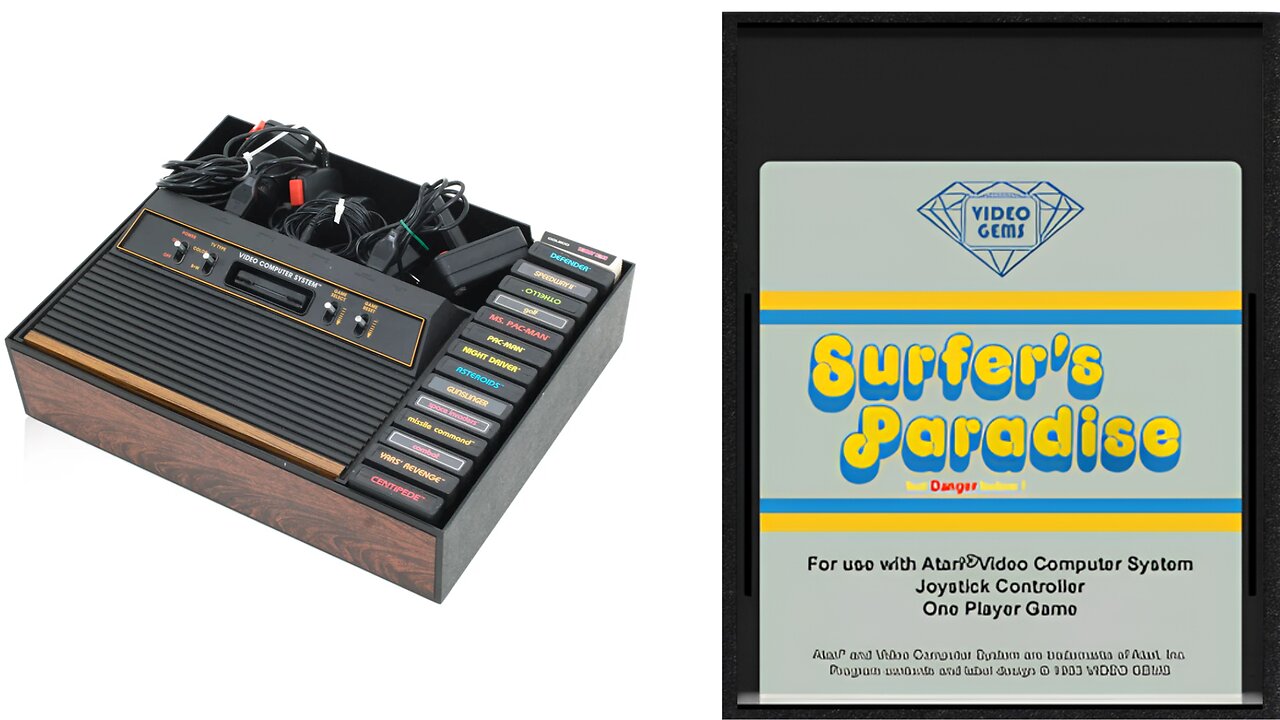 Atari 2600 - Surfer's Paradise But Danger Below!