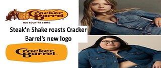 Steak’n Shake roast Cracker Barrel’s new logo