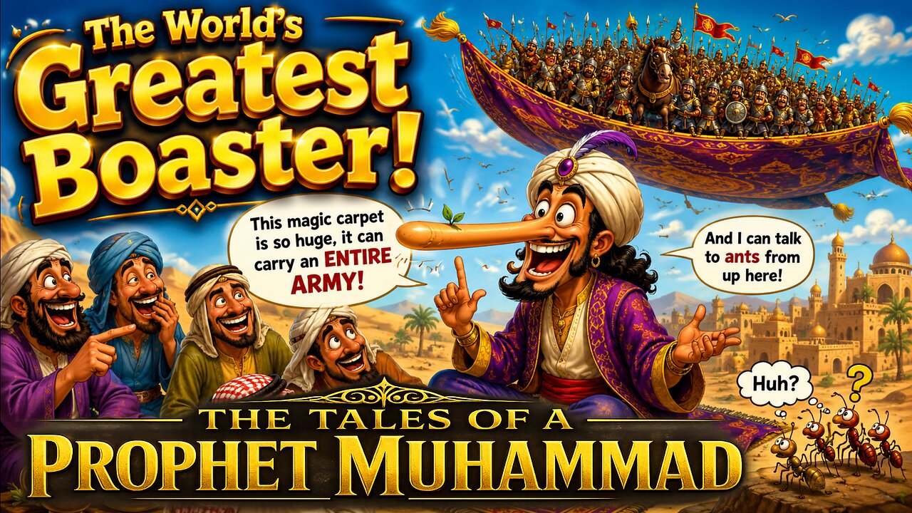Muslims, Indonesian Muhammad and he's a flying carpet!